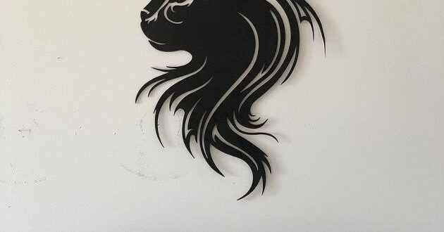 Silhouette cat cut vector wall art