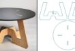 Free DWG DXF CDR Cut CNC Router WoodWorking Stool or Coffee Table