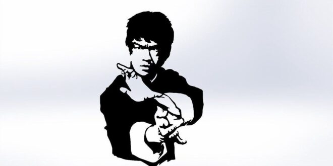 Bruce Lee Free Silhouette DXF – DXF DOWNLOADS – Files for Laser Cutting ...