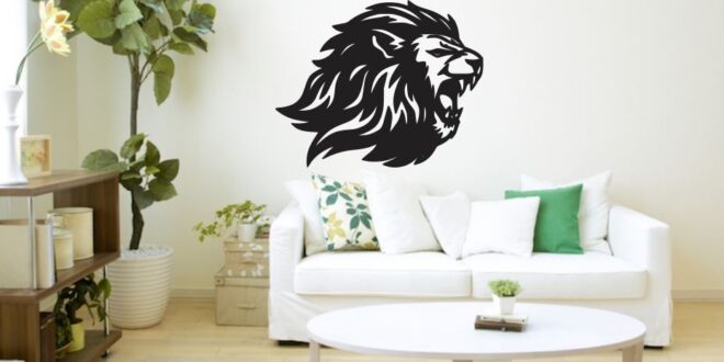 Lion wall decor cut design free