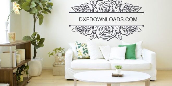 Wall Decor Split Monograms Free DXF SVG Designs
