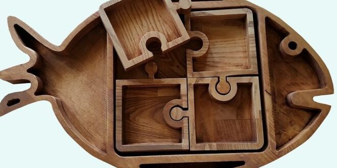 Free CNC Router Design Fish-shaped storage box with removable parts