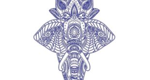 Free 2d elephant vector art african style