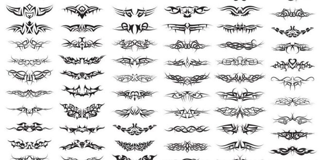 Free Superpack tatoo tribal set CDR Vector File