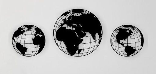 Free silhouette terrestrial globe planet vector to download