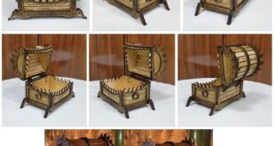 Free Halloween box cnc cut design laser cut