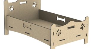 Dog house bed furniture wood cut cnc