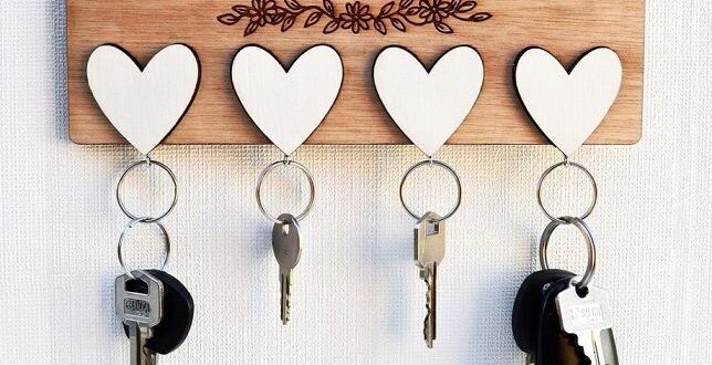 Free cut design key holder home sweet home