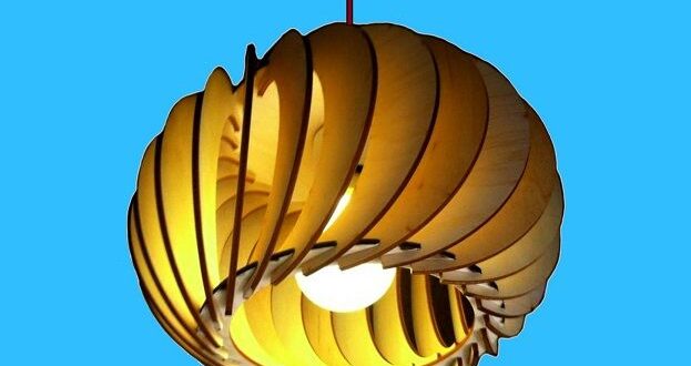 Free wind lamp pendant decoration wood cut