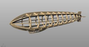 Airship design 3mm thick blimp