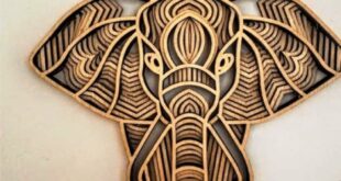 Elephant multi layer dxf cdr cut design