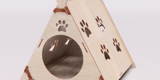 Dog house cnc design wood cut file