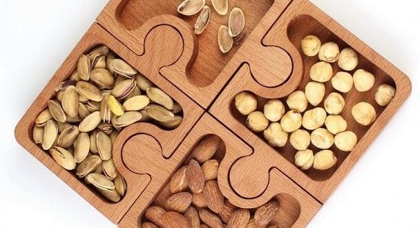 Free food tray puzzle for cnc cut design