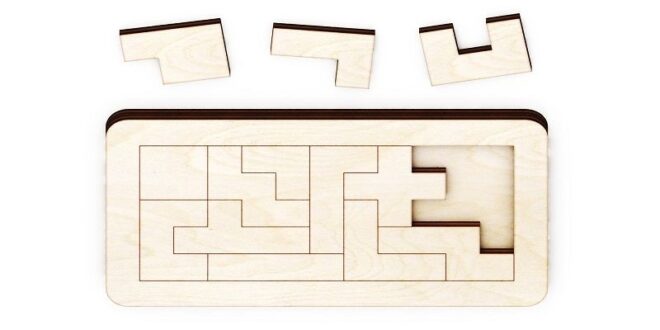Free tetris puzzle for laser cut kids toy