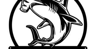 Free Hammerhead Shark Layout plate template dxf cdr
