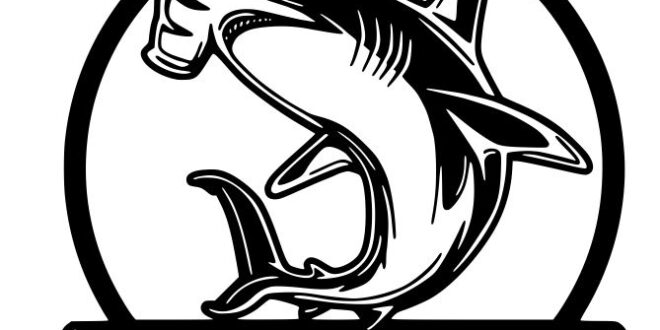Free Hammerhead Shark Layout plate template dxf cdr