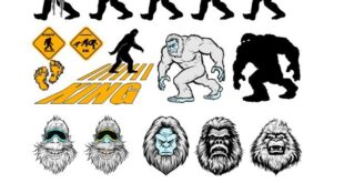 Free Bigfoot silhouette SVG CDR Files