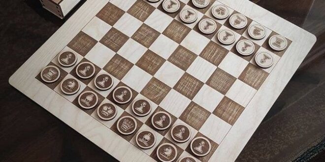 Laser Cut Chess Game SVG File Free Download 