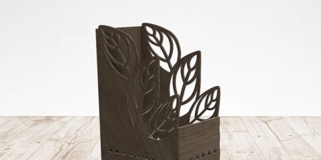 Floral Organizer for laser cut wood