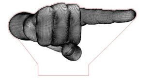 3D illusion Hand finger