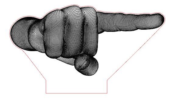 3D illusion Hand finger