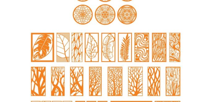 Pack decor mandalas and tree panels