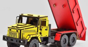 Truck KRAZ for cnc laser cut with assembly manual