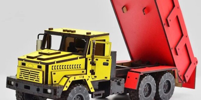 Truck KRAZ for cnc laser cut with assembly manual