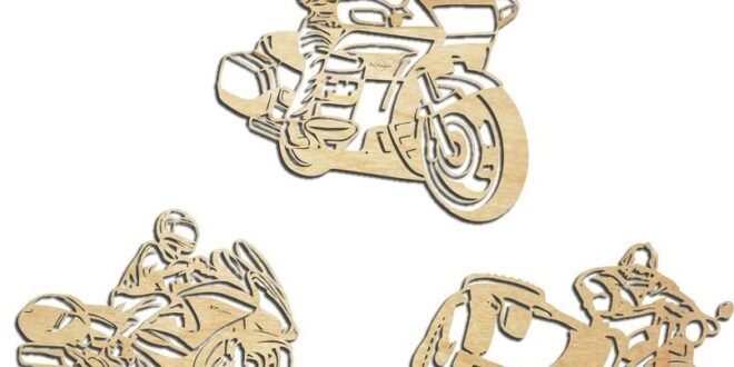 Biker models for laser cutting