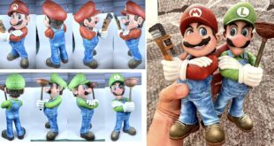 Mario and Luigi plumbers model for 3D print STL File