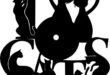 Free Clock vinyl Cat family