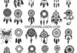 Free dream catchers pack vectors CDR File