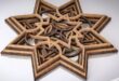 Free multi layer star wall art file to cut