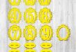 Pack of decorative numbers for birthday parties for laser cut
