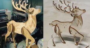 Free Hart deer animal to cut on cnc