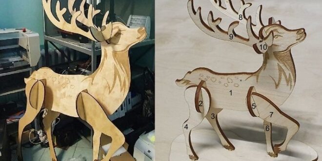 Free Hart deer animal to cut on cnc