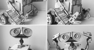 Free robo wall-e character for laser cut