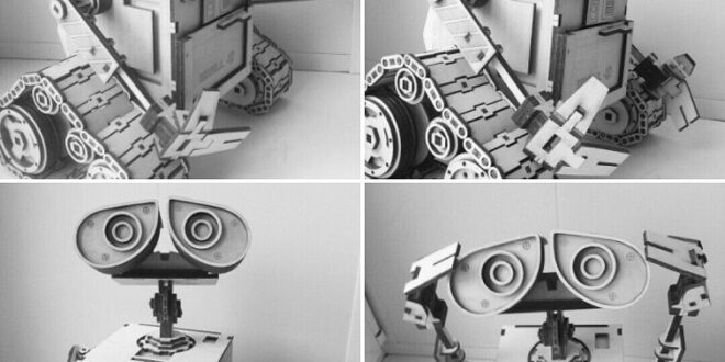 Free robo wall-e character for laser cut