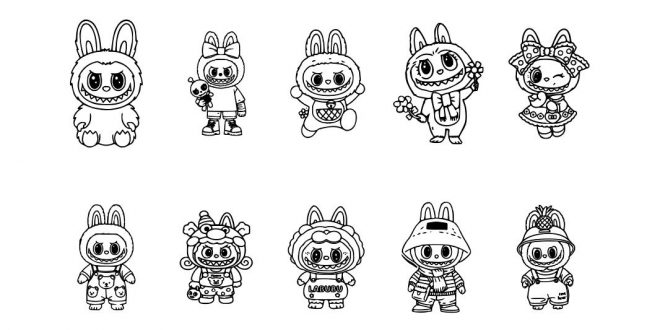 Free vector Labubu Keychains