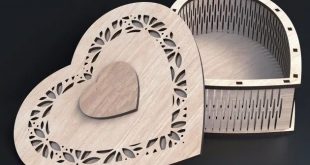 Top Heart Box for cnc laser cut