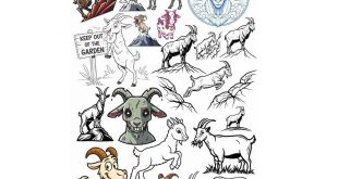 Free Goat set CDR file Vectors Pack