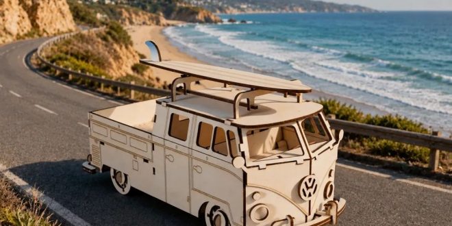 Volkswagen VW Van PickUp Surf to laser cut