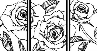 Free roses silhouette vector DXF